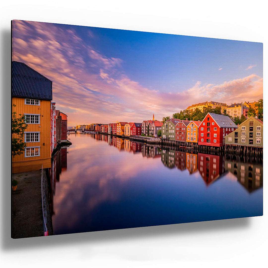 Beautiful Trondheim in the Summer Mood