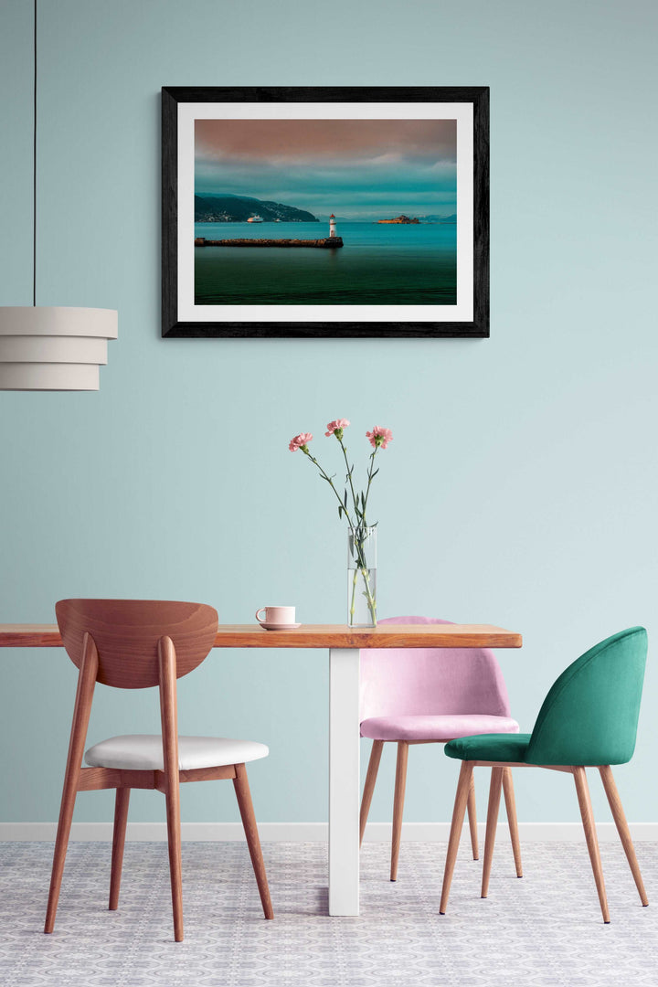 Ledefyr and Munkholmen in a Calm Mood 40X50 cm