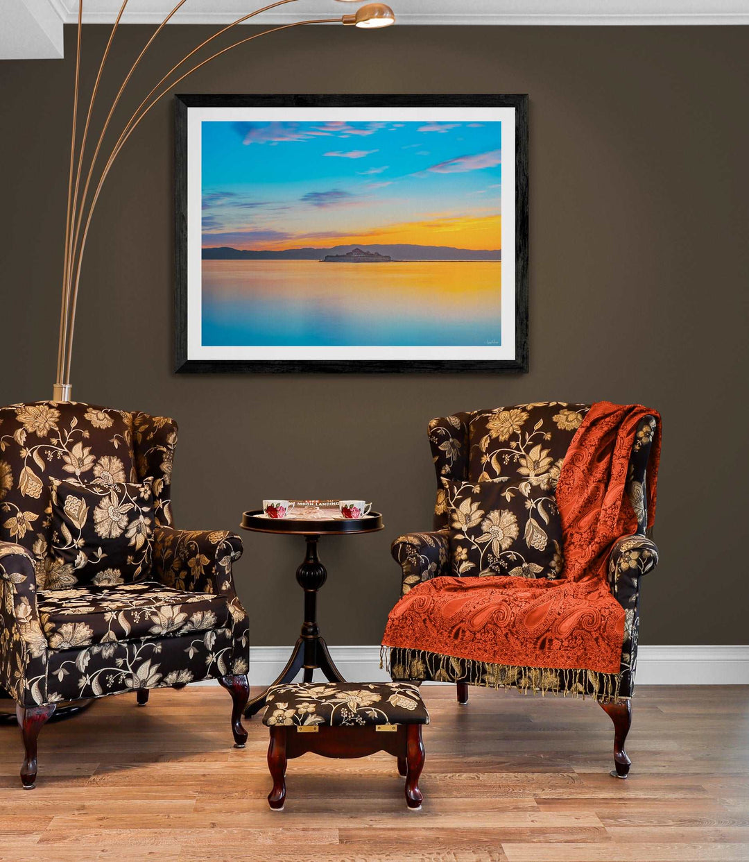 Munkholmen and beautiful colors Framed Print - AZIZ NASUTI ART GALLERY