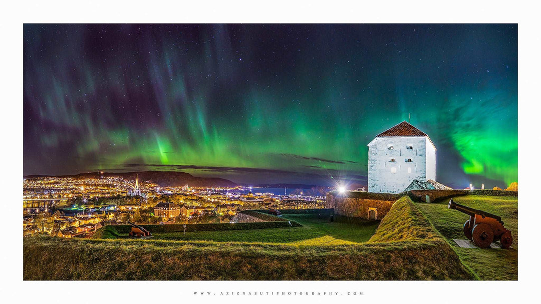 Beautiful Trondheim from Kristiansten Festning Fortress (4 sizes on Gallery Print) - AZIZ NASUTI ART GALLERY
