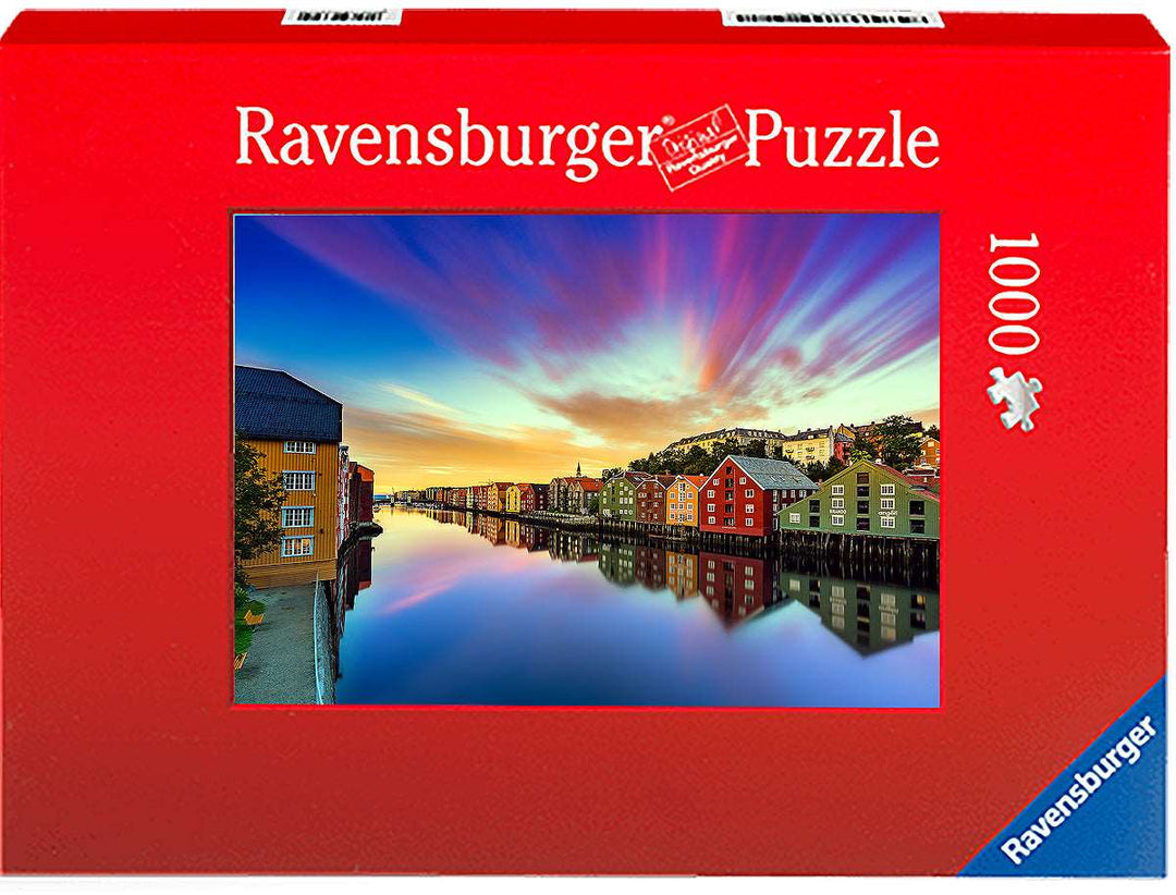 Dramatic Sky Over Trondheim (Photo Puzzle) - AZIZ NASUTI ART GALLERY