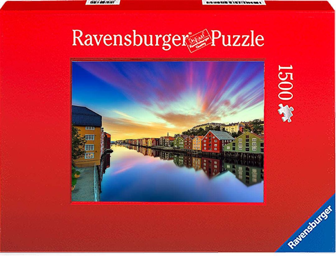 Dramatic Sky Over Trondheim (Photo Puzzle) - AZIZ NASUTI ART GALLERY