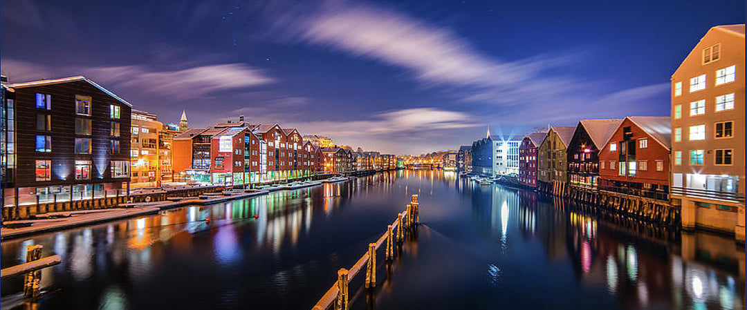 When Orion looks at Trondheim (Coffee Mug) - AZIZ NASUTI ART GALLERY