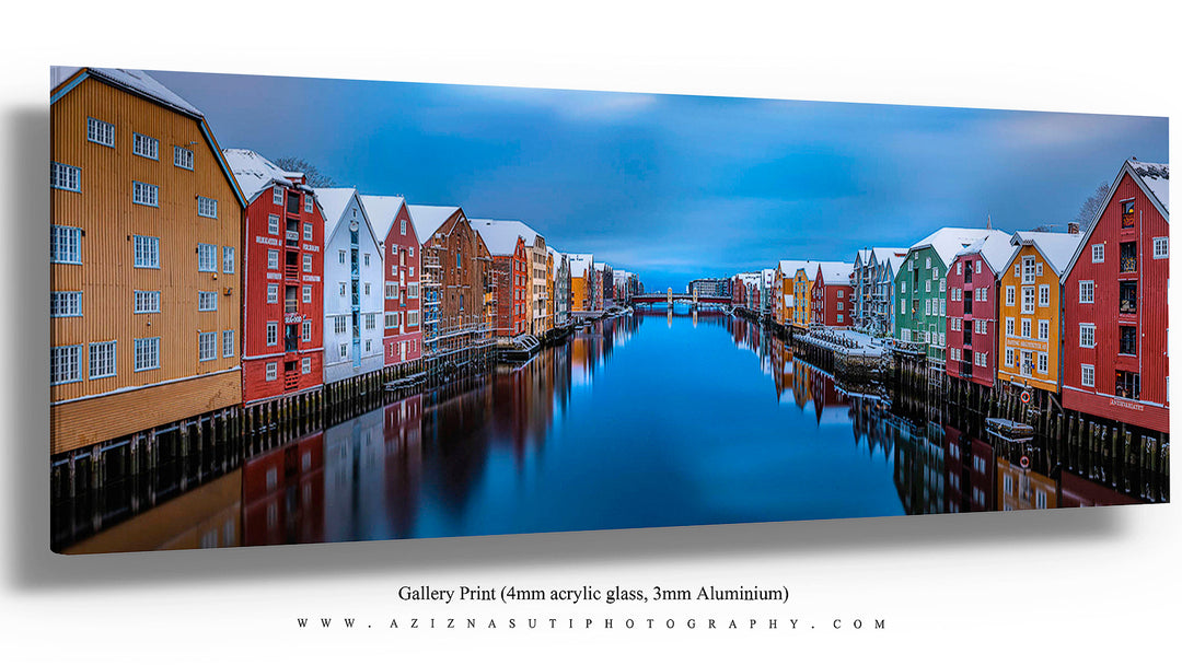 Trondheim Winter Panorama from Gamle Bybro