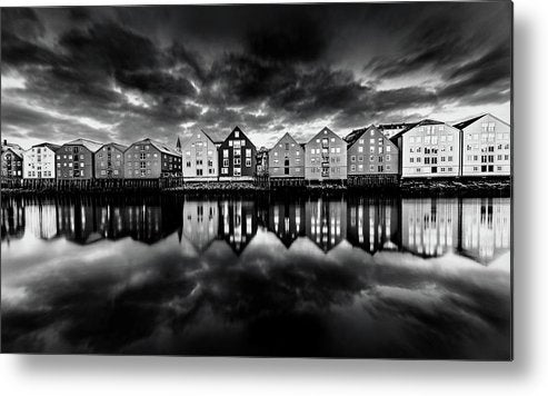 Dramatic Sky Over Bryggene - AZIZ NASUTI ART GALLERY