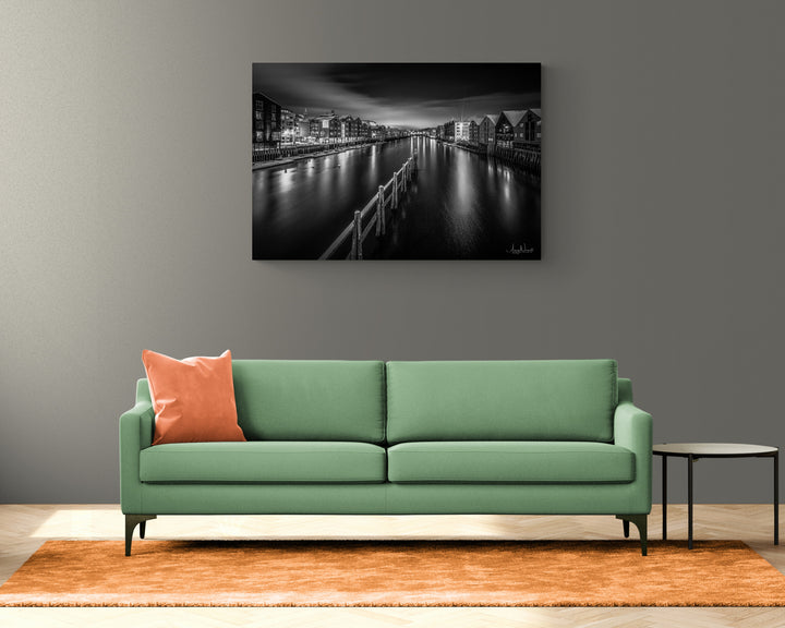 The Silver Night of Trondheim on Gallery Print quality (3 sizes) - AZIZ NASUTI ART GALLERY
