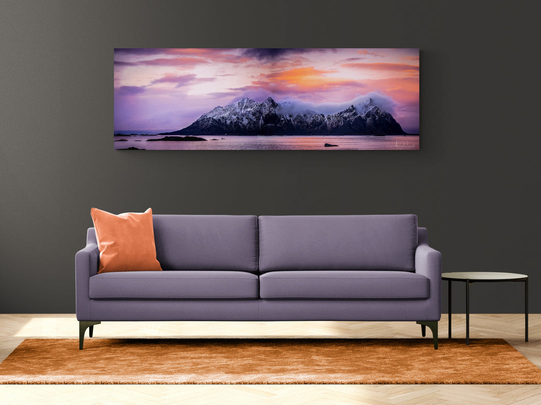 The beautiful lille Molla island in Lofoten on Gallery Print - AZIZ NASUTI ART GALLERY