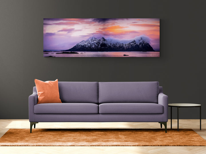 The beautiful lille Molla island in Lofoten on Gallery Print - AZIZ NASUTI ART GALLERY