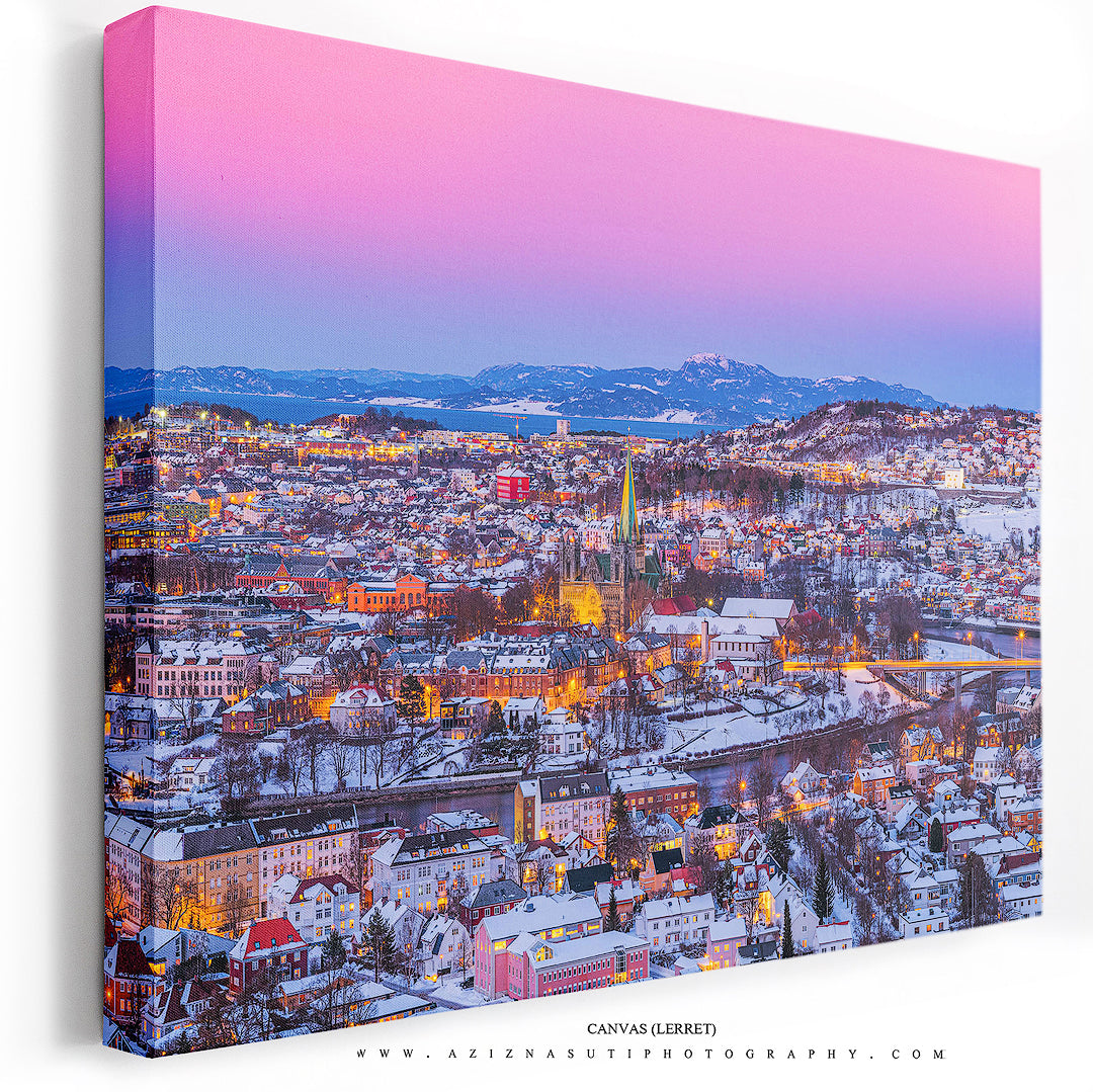 Trondheim I Nydelig Vinterstemning