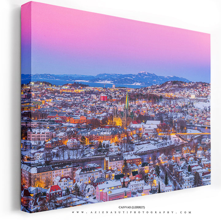 Trondheim I Nydelig Vinterstemning