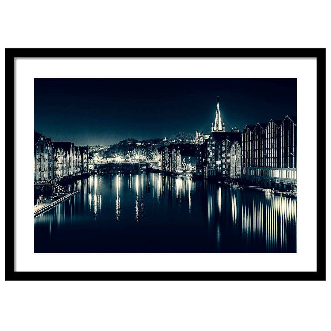 Stemningsfullt bilde fra det vakre Trondheim