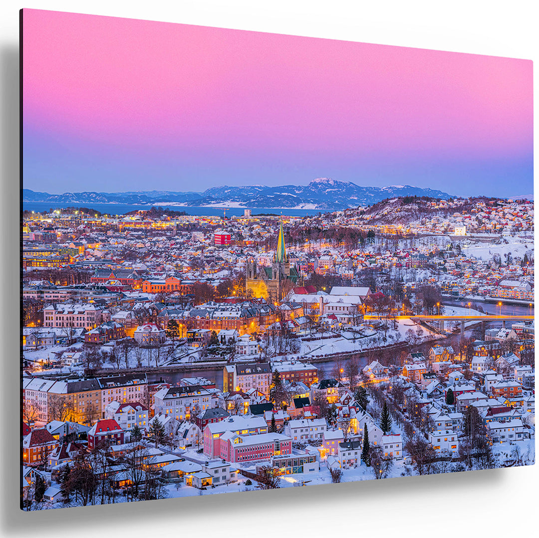 Trondheim I Nydelig Vinterstemning