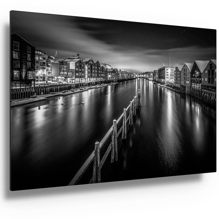 Trondheim Natt Fra Bakke Bru