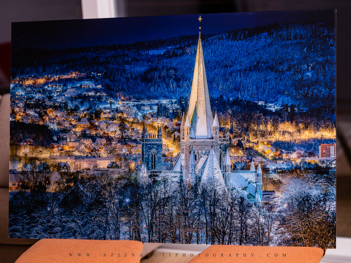 Nidarosdomen Vinterstemning 120X80cm - AZIZ NASUTI ART GALLERY