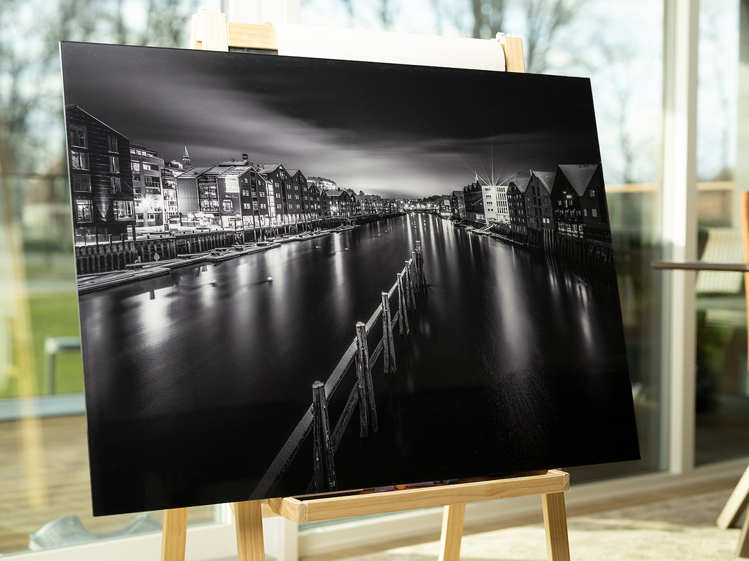 The Silver Night of Trondheim on Gallery Print quality (3 sizes) - AZIZ NASUTI ART GALLERY