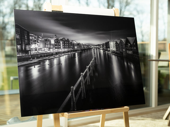 The Silver Night of Trondheim on Gallery Print quality (3 sizes) - AZIZ NASUTI ART GALLERY