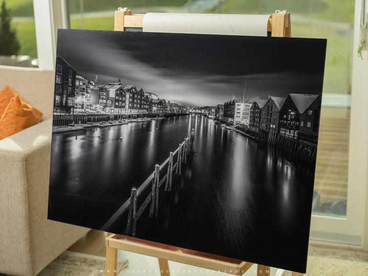 The Silver Night of Trondheim on Gallery Print quality (3 sizes) - AZIZ NASUTI ART GALLERY