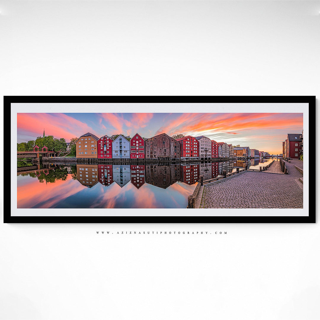 The Beautiful Trondheim Panorama From Nidarosdomen to Bakke Bru