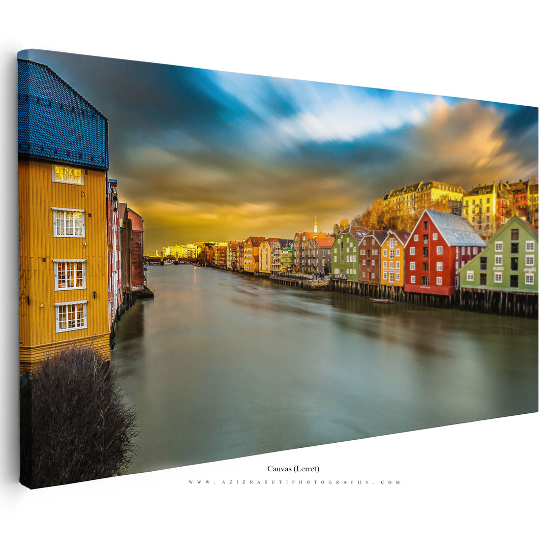 Trondheim and the dramatic Sky