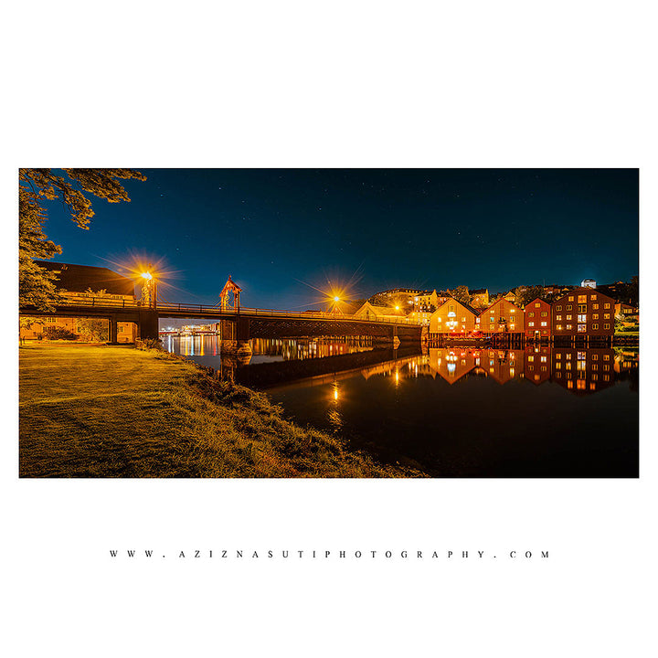 Trondheim Panorama From Gamle Bybro To Festningen