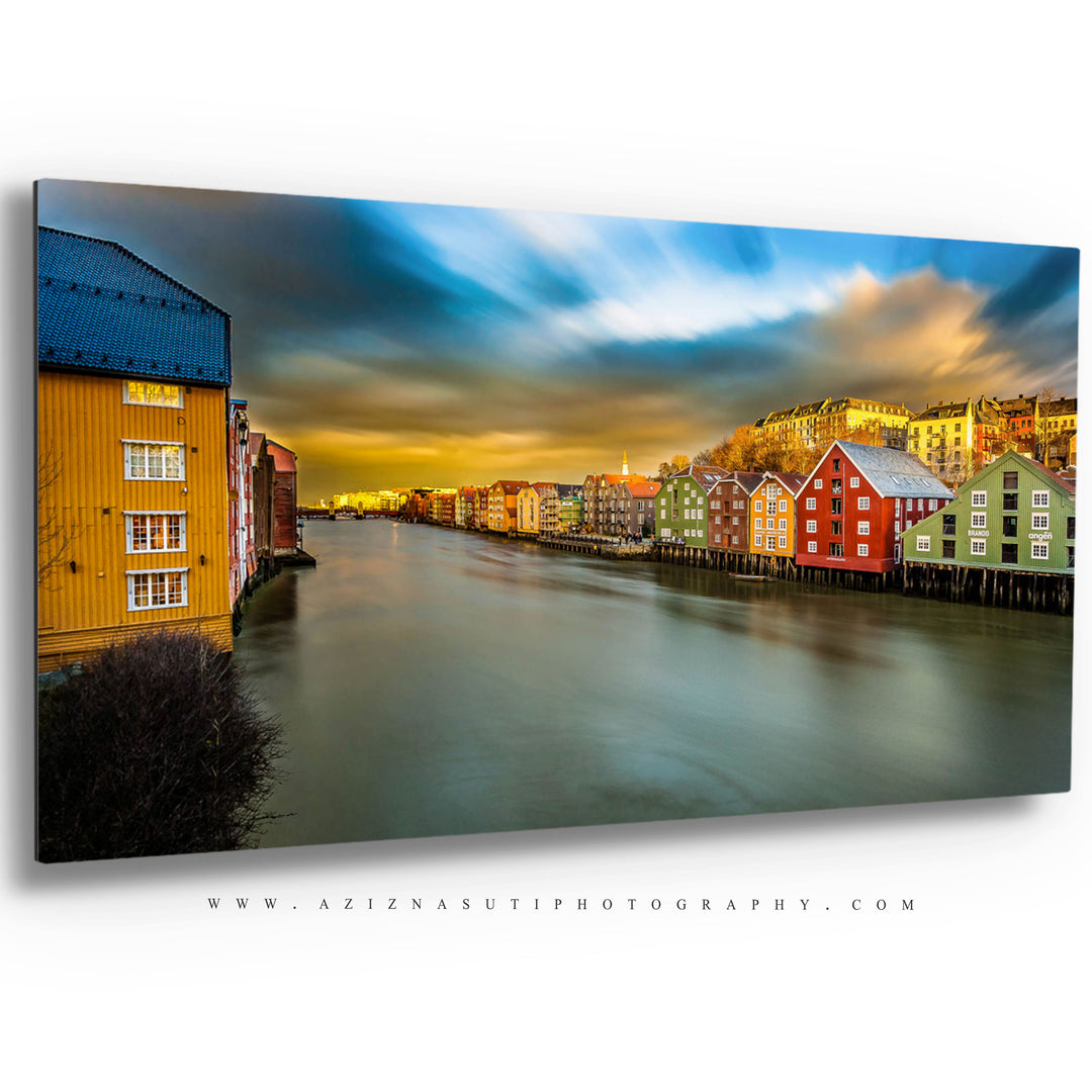 Trondheim and the dramatic Sky