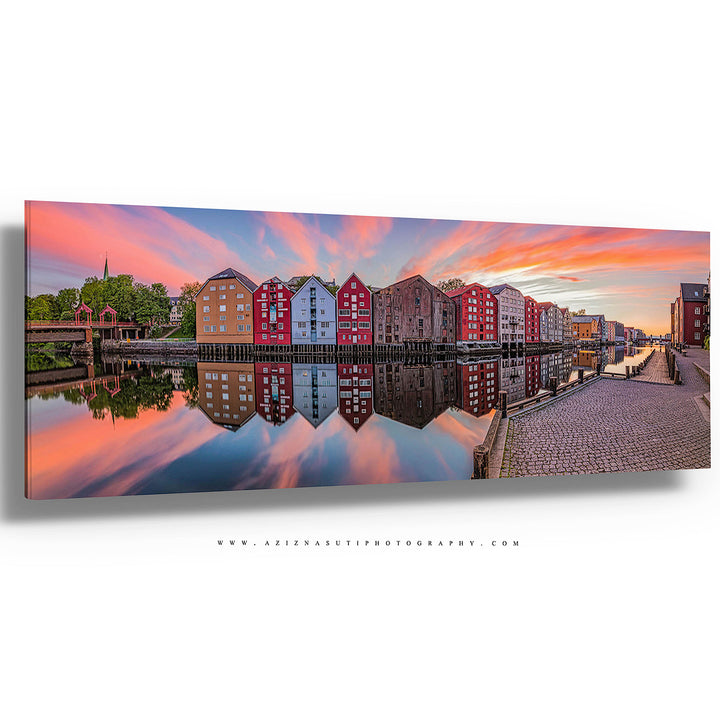 The Beautiful Trondheim Panorama From Nidarosdomen to Bakke Bru