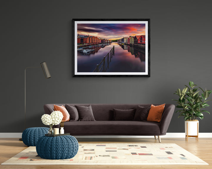 Trondheim from Bakke bru in August  (Limited Edition)