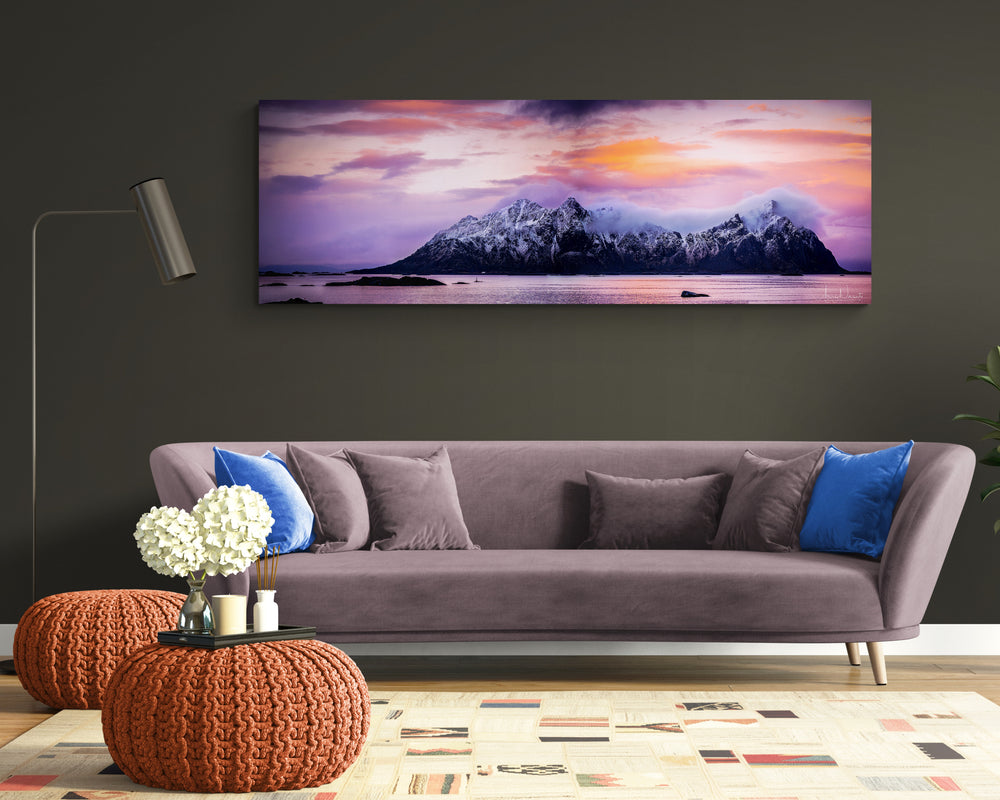 The beautiful lille Molla island in Lofoten on Gallery Print - AZIZ NASUTI ART GALLERY