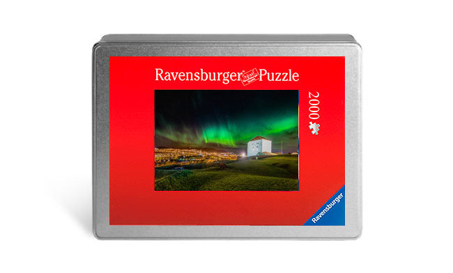 Vakre Aurora Over Festningen i Trondheim (Photo Puzzle)