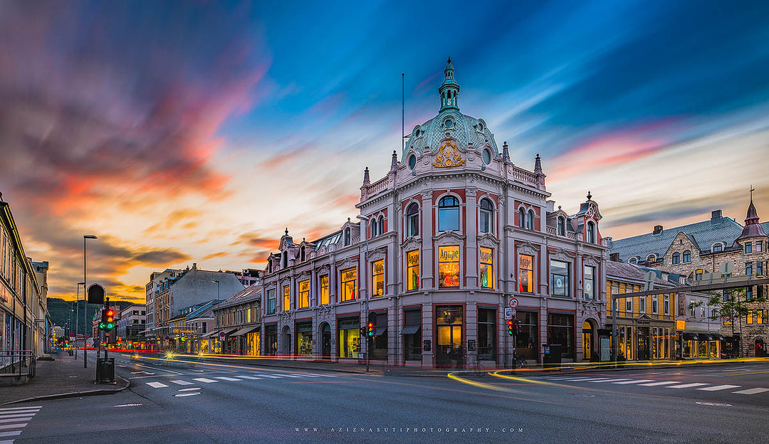The Beautiful Mathesongården in Olav Tryggvasons Gate in Trondheim