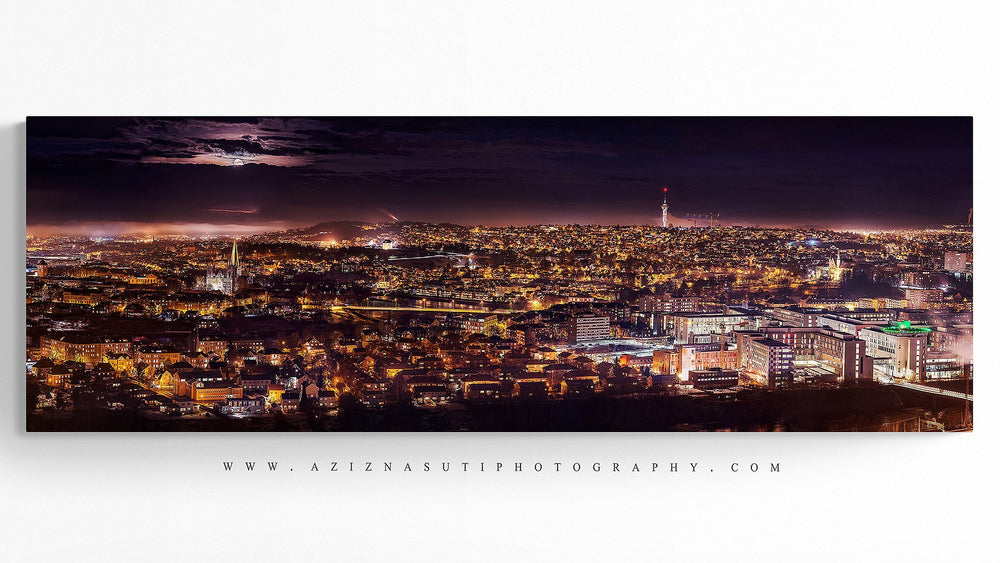 Trondheim Panorama from Utsikten on Gallery Print (3 sizes) - AZIZ NASUTI ART GALLERY