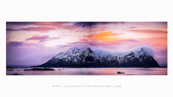 The beautiful lille Molla island in Lofoten on Gallery Print - AZIZ NASUTI ART GALLERY