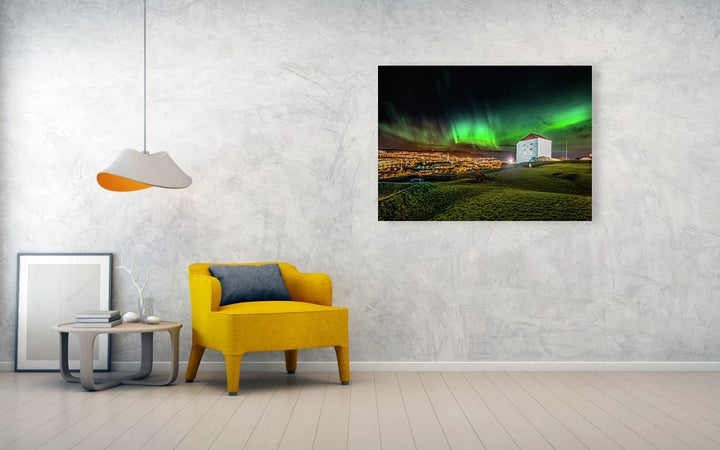 Beautiful Aurora Over Festningen in Trondheim Gallery Print - AZIZ NASUTI ART GALLERY