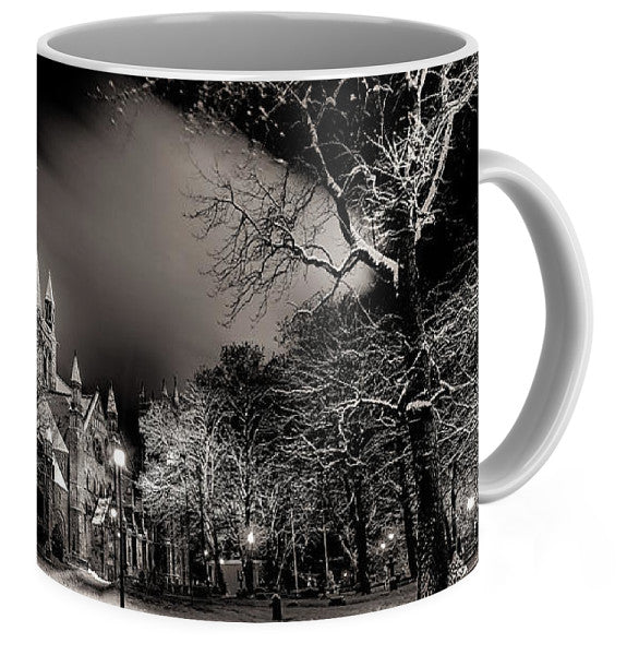Nidarosdomen in Black and White (Coffee Mug) - AZIZ NASUTI ART GALLERY