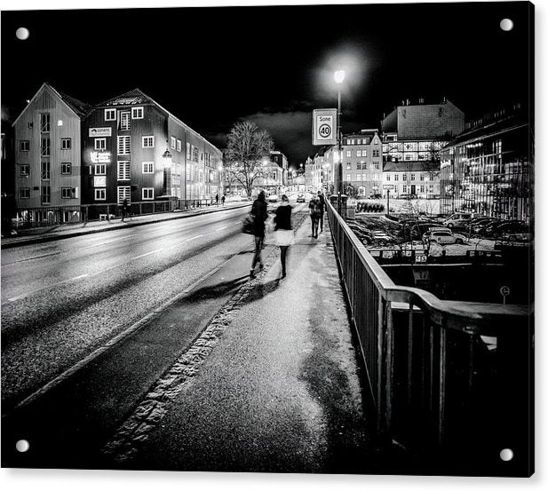 Night time over Bakke Bru - AZIZ NASUTI ART GALLERY