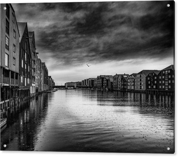 Rain and Drama From Nidelva Trondheim - AZIZ NASUTI ART GALLERY