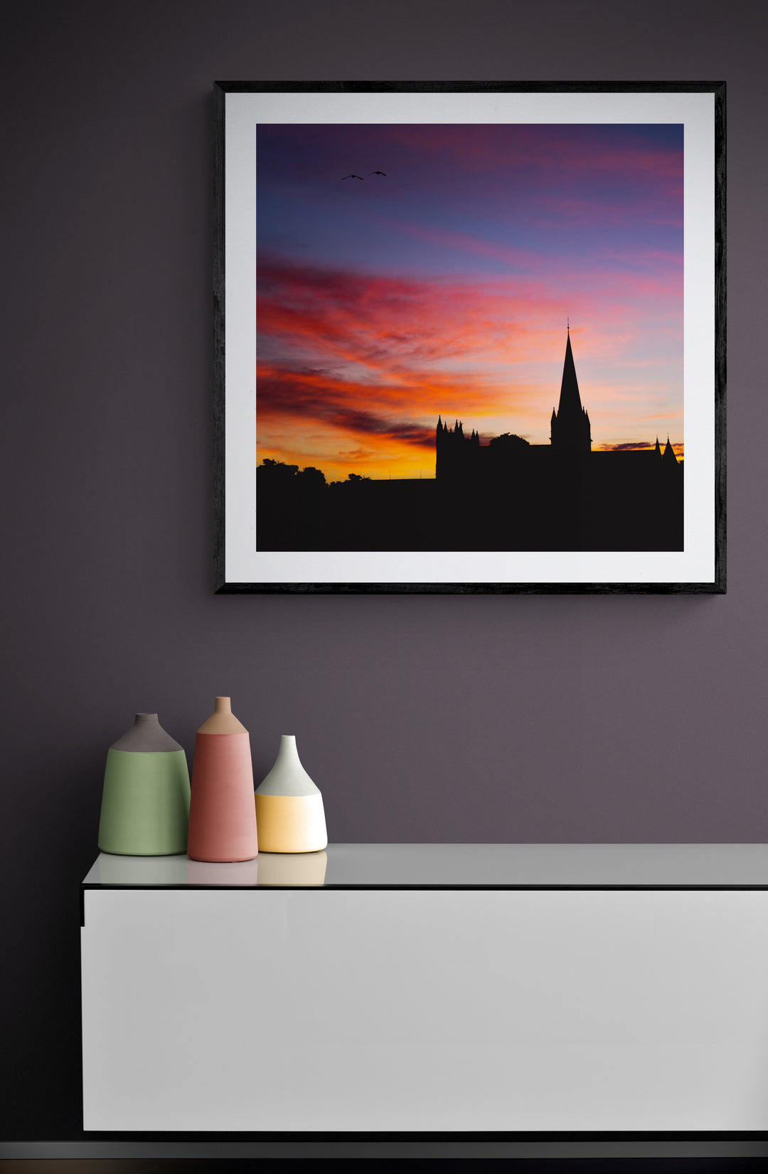 The Silhouette Of Nidarosdomen In Trondheim