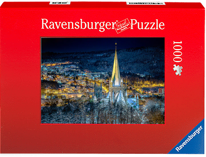 The beautiful Nidarosdomen in the Winter time (Photo Puzzle) - AZIZ NASUTI ART GALLERY