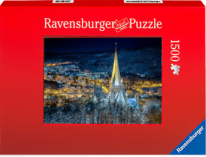 The beautiful Nidarosdomen in the Winter time (Photo Puzzle) - AZIZ NASUTI ART GALLERY