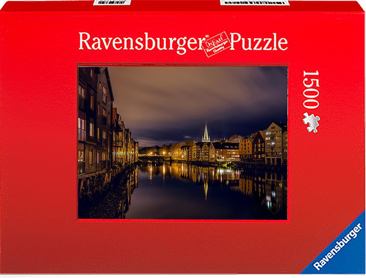Trondheim Night (Photo Puzzle) - AZIZ NASUTI ART GALLERY