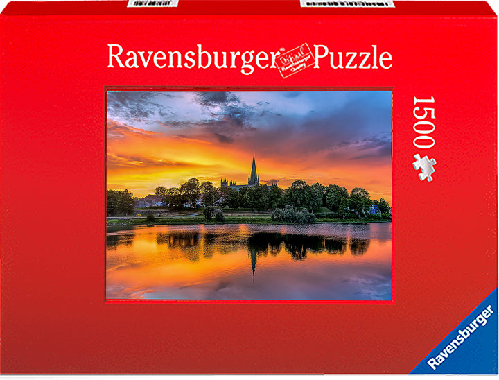 Sunset Over Nidarosdomen (Photo Puzzle) - AZIZ NASUTI ART GALLERY