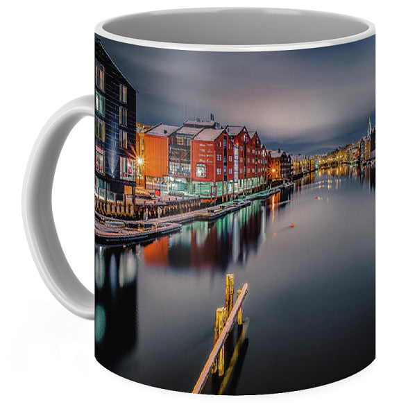 The Beauty Of Trondheim In The Winter Time  (Coffee Mug) - AZIZ NASUTI ART GALLERY