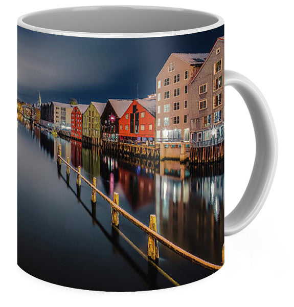 The Beauty Of Trondheim In The Winter Time  (Coffee Mug) - AZIZ NASUTI ART GALLERY