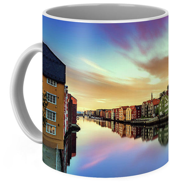 Trondheim From Gamlebybro (Coffee Mug) - AZIZ NASUTI ART GALLERY