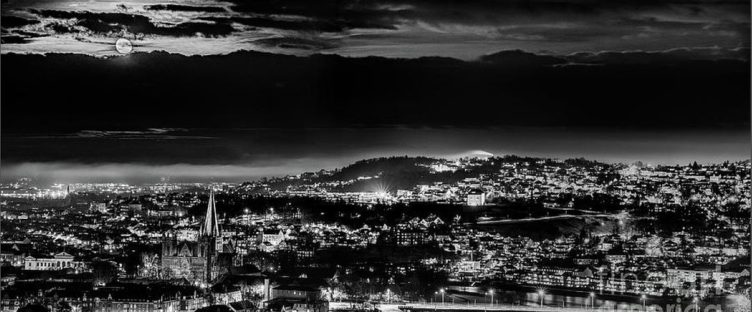 Trondheim in a dramatic atmosphere (Coffee Mug) - AZIZ NASUTI ART GALLERY
