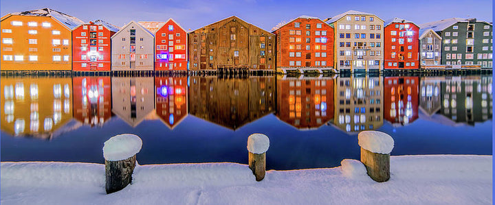 Trondheim Night Winter Mood (Coffee Mug) - AZIZ NASUTI ART GALLERY