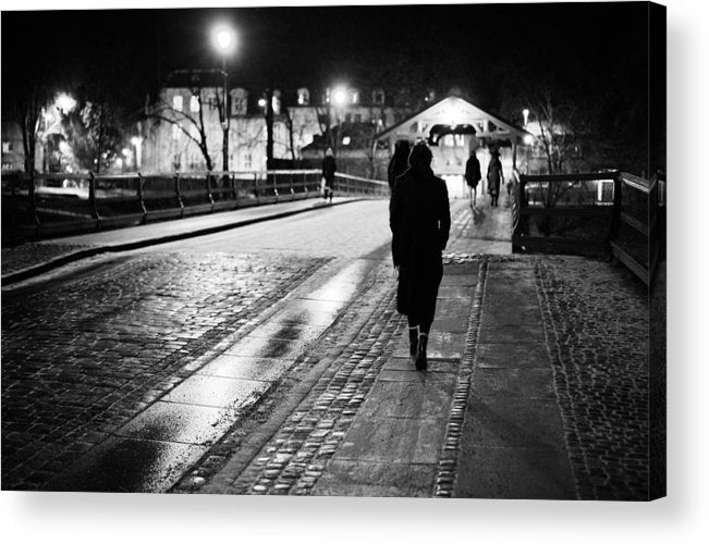Trondheim Night over Gamle bybro - AZIZ NASUTI ART GALLERY