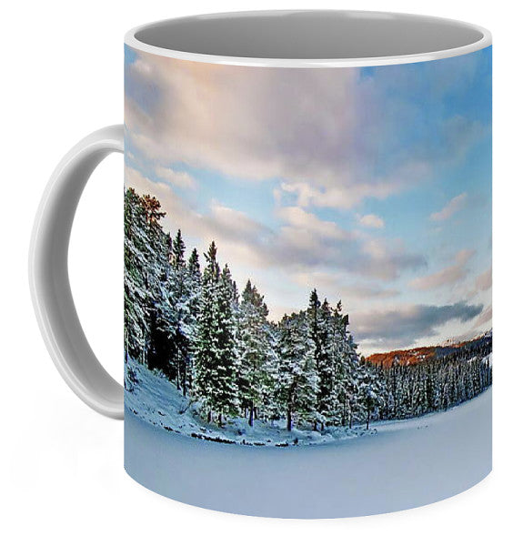 Winter in Baklidammen In Trondheim (Coffee Mug) - AZIZ NASUTI ART GALLERY