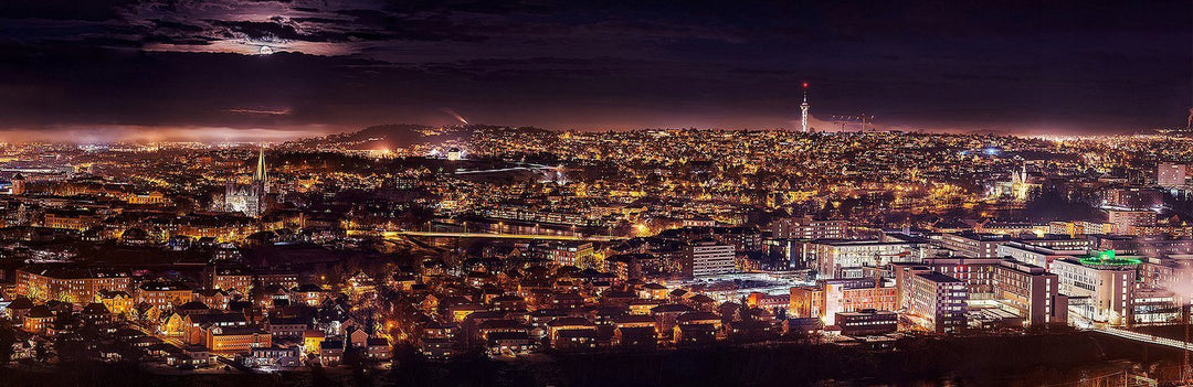 Trondheim Panorama Wall Art - AZIZ NASUTI ART GALLERY