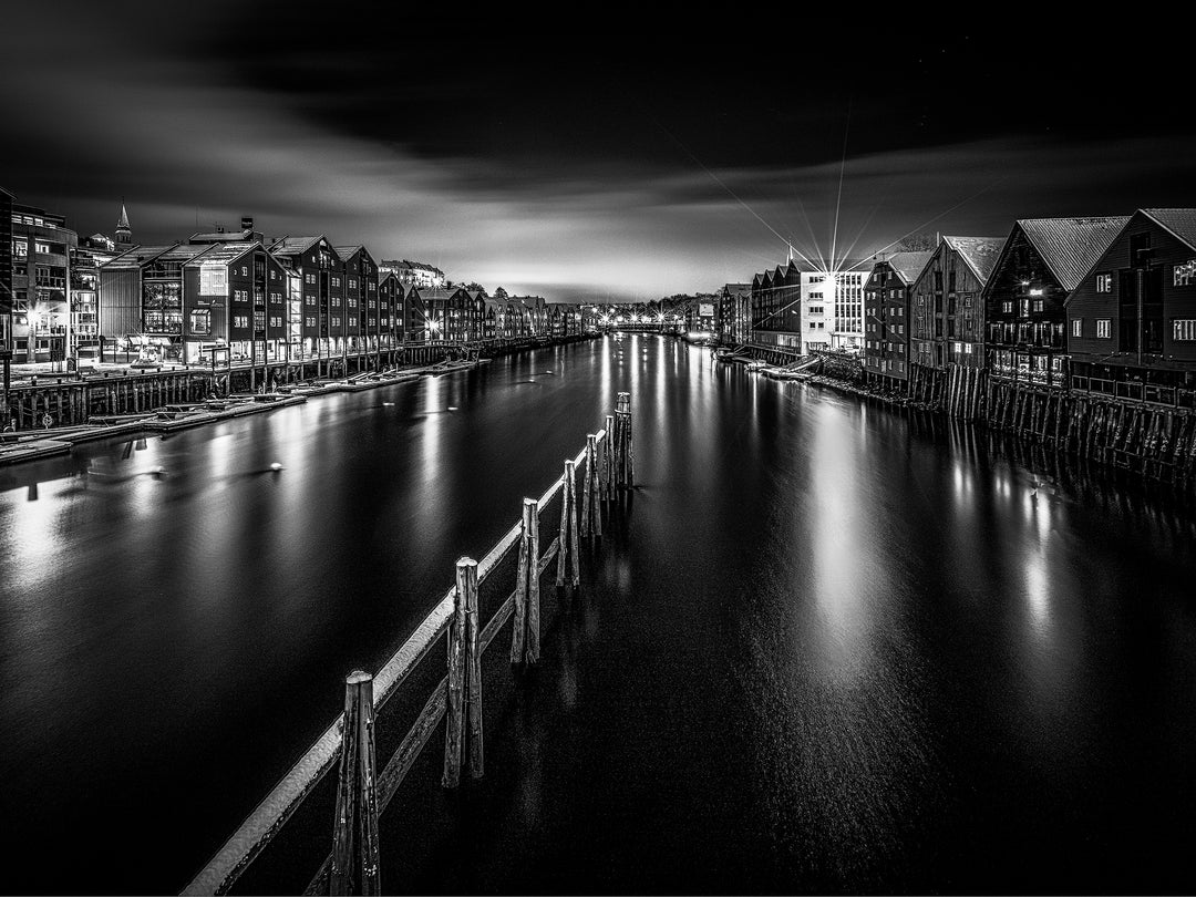 Trondheim in Black and white